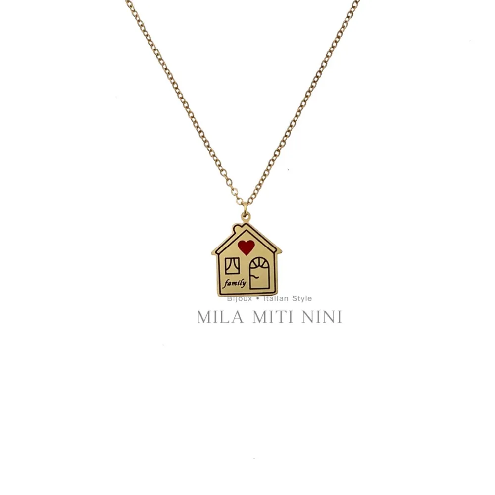 Casa Smaltato-Collana Corta in Acciaio - CAC413-1654