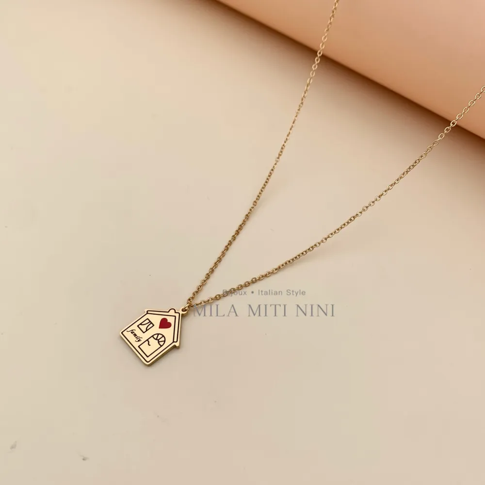 Casa Smaltato-Collana Corta in Acciaio - CAC413-1654