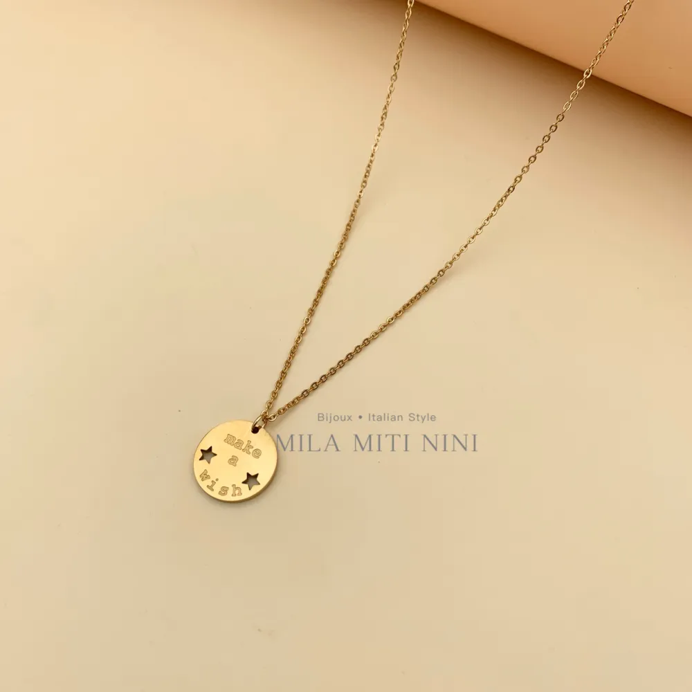 Make a Wish-Collana Corta in Acciaio - CAC413-1705