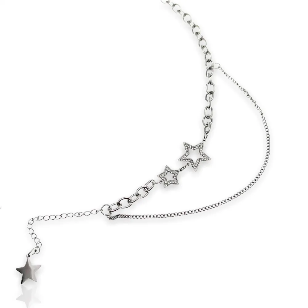 Stella-Collana Corta in Acciaio - CAC-413-1847