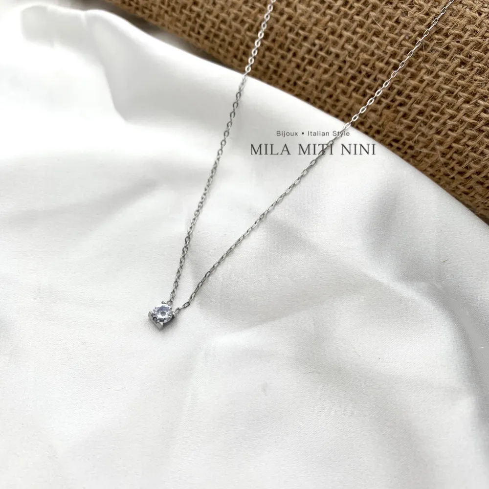 Punto Luce 5mm-Collana Corta in Acciaio - CAC-413-2073