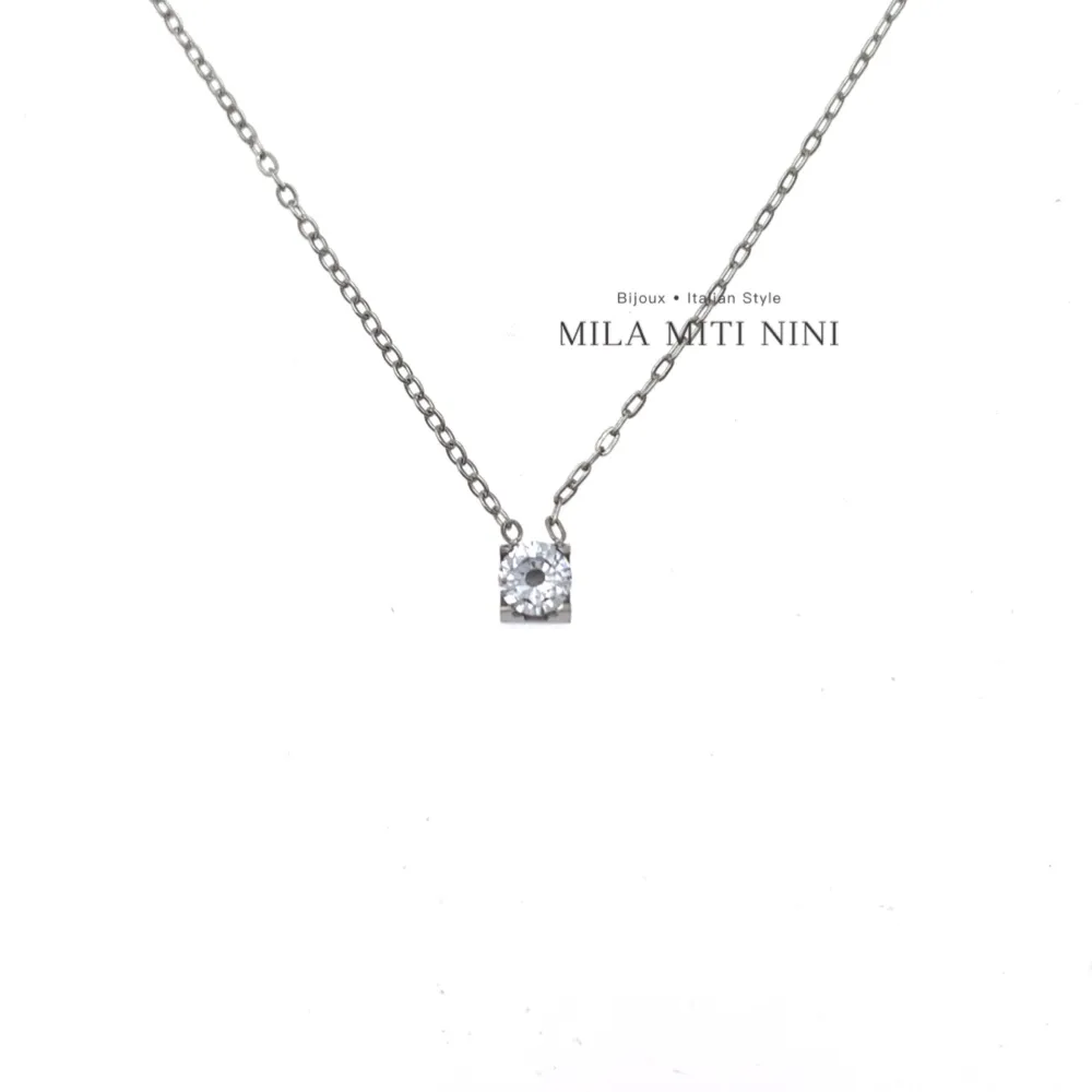 Punto Luce 5mm-Collana Corta in Acciaio - CAC-413-2073