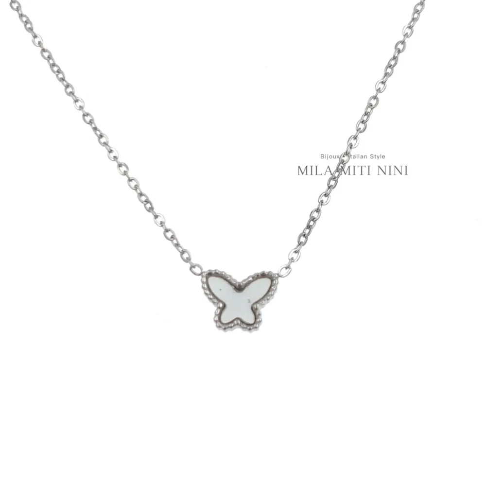 Farfalla-Collana Corta in Acciaio - CAC-413-2153