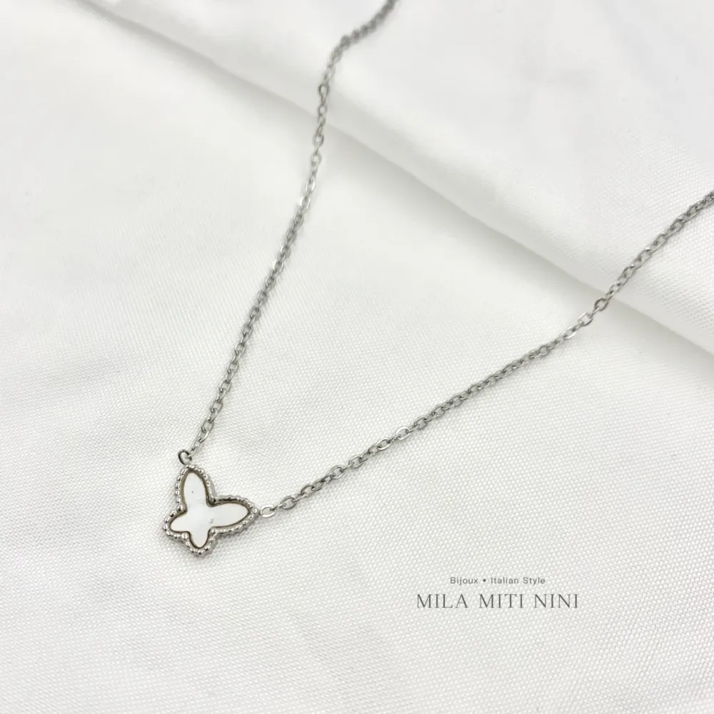 Farfalla-Collana Corta in Acciaio - CAC-413-2153