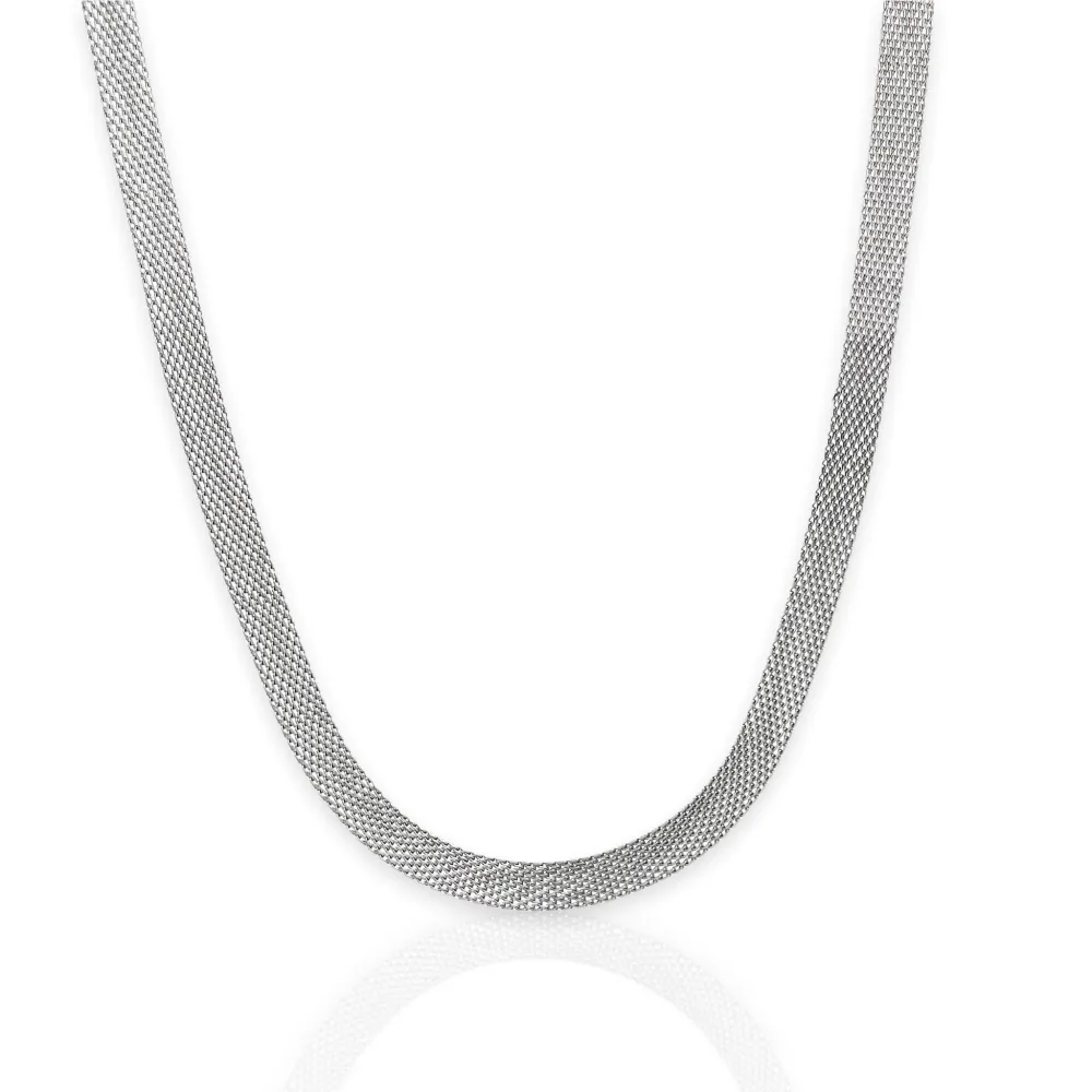 Fascia 8mm-Collana Corta in Acciaio - CAC-413-2187 8mm