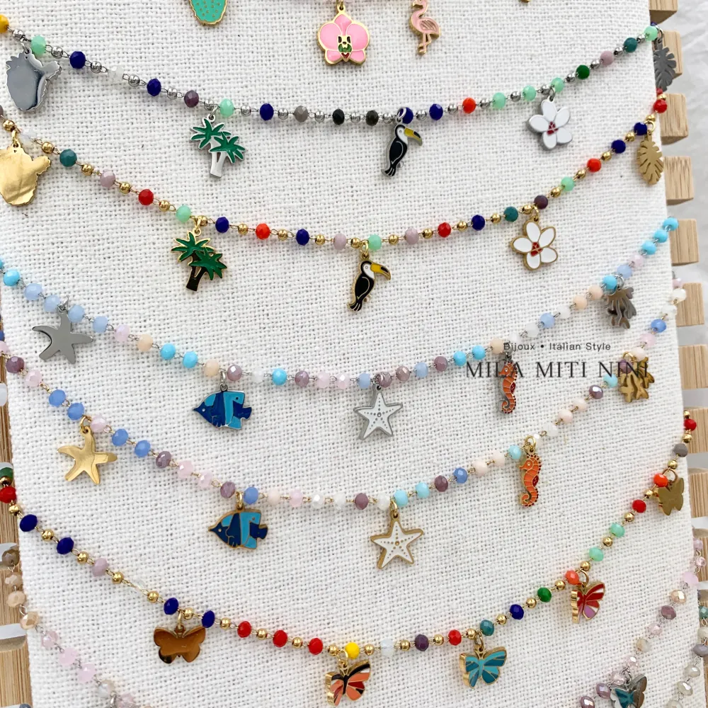 Stella Marina  -Collana Corta in Acciaio - CAC-413-2236