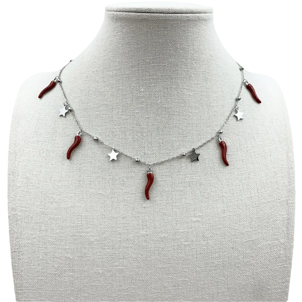 CAC7063-Stella Cornino-Collana Corta in Acciaio - CAC-413-2346-635