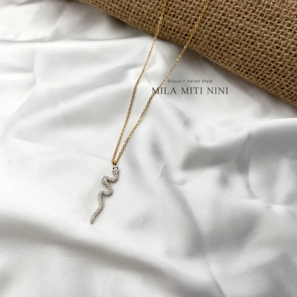 Serpente-Collana Corta in Acciaio - CAC-413-239