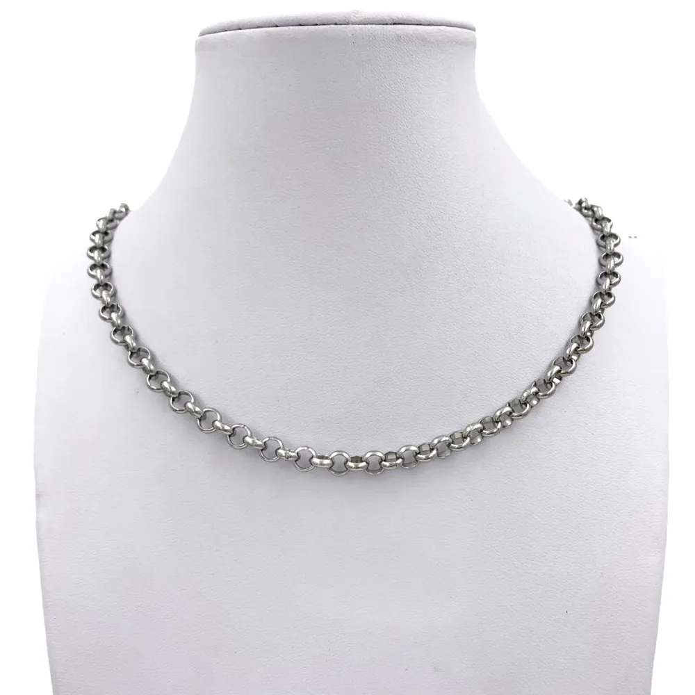 CAC6653-Catena 6mm  - Collana Corta in Acciaio - CAC-413-3501-2081