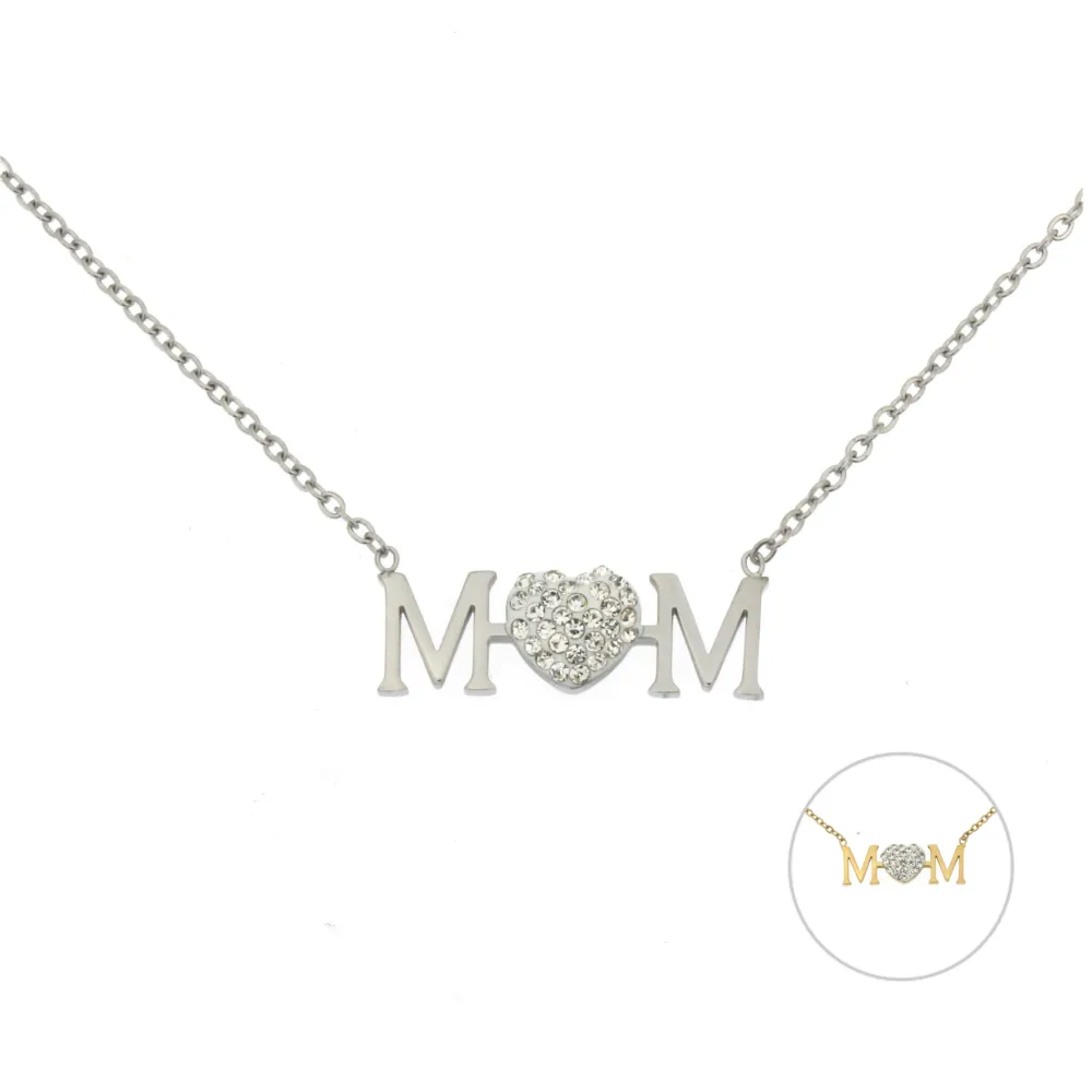 CAC-Mom 5309 - Collana Girocollo in Acciaio - CAC-413-550