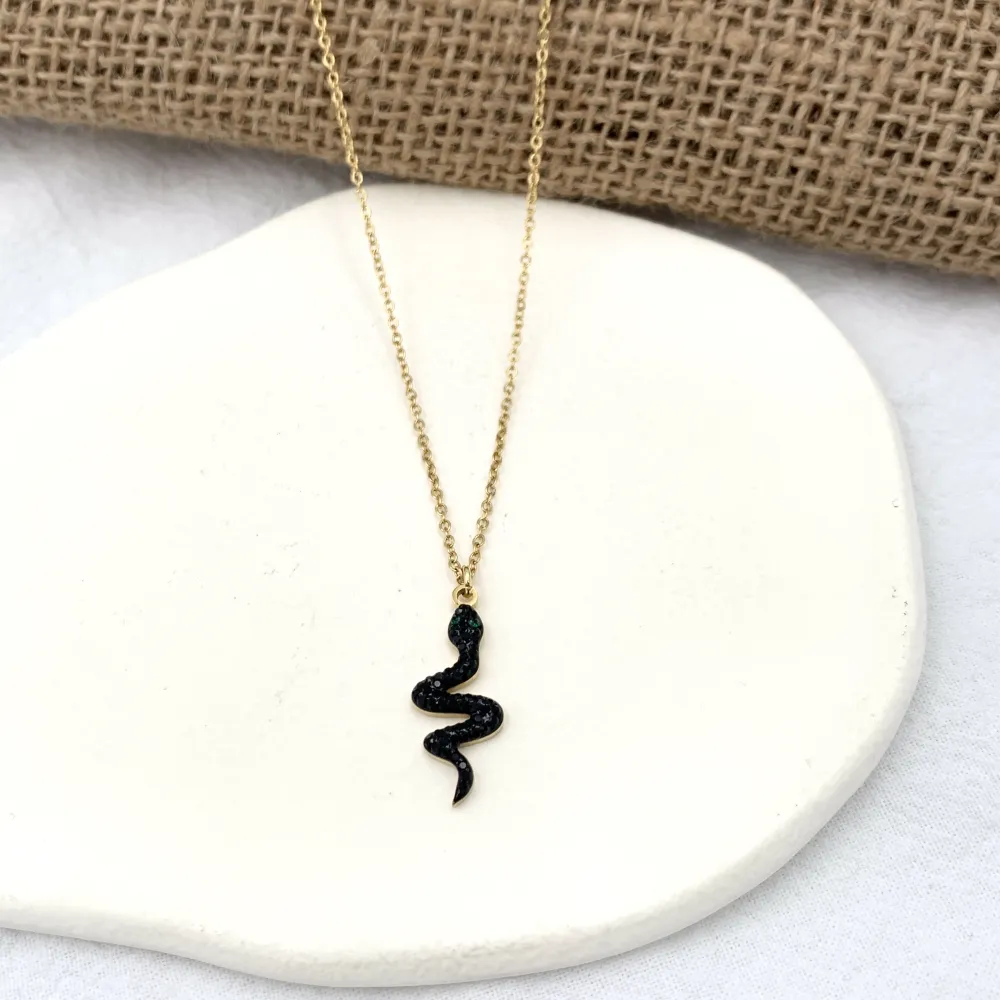 Serpente -Collana Corta in Acciaio - CAC-450-414