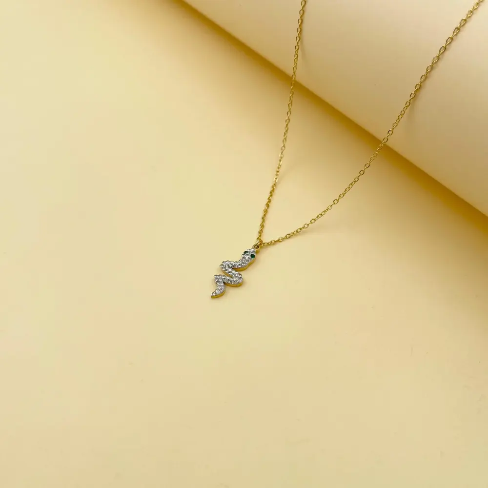 Serpente-Collana Corta in Acciaio - CAC450-414