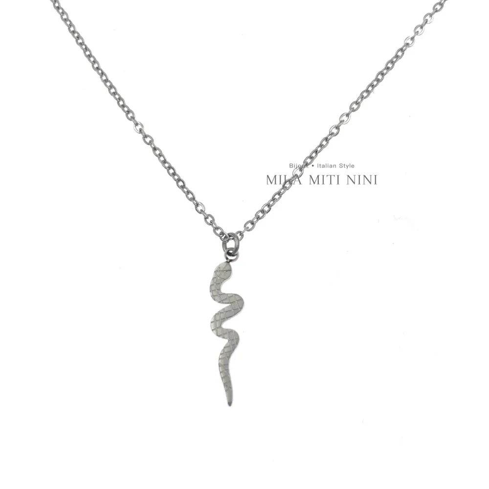 Serpente-Collana Corta in Acciaio - CAC-450-449