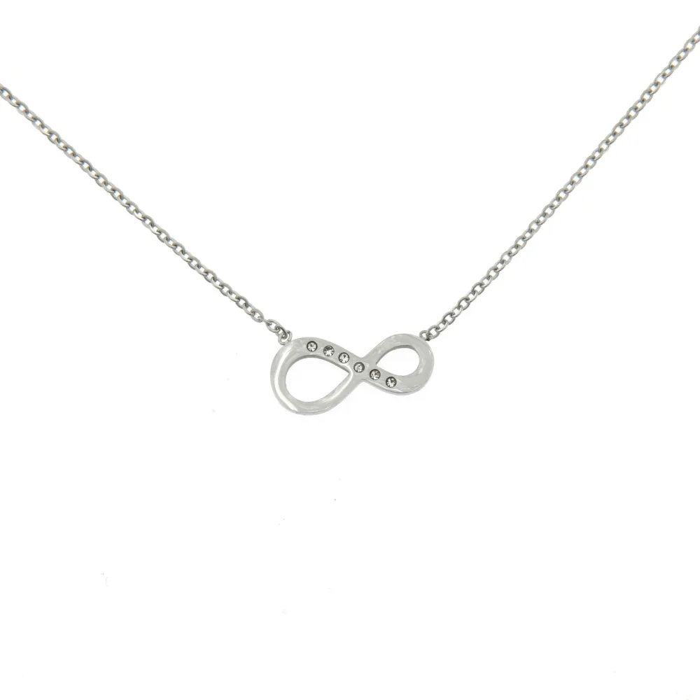 CAC6401-Infinito- Collana Corta in Acciaio - CAC6401-Infinito- Collana Corta in Acciaio