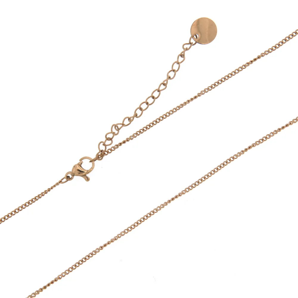 CAC6415-Punto Luce 5mm a 6 griffe- Collana Corta in Acciaio - CAC6415-Punto Luce 5mm a 6 griffe- Collana Corta in Acciaio