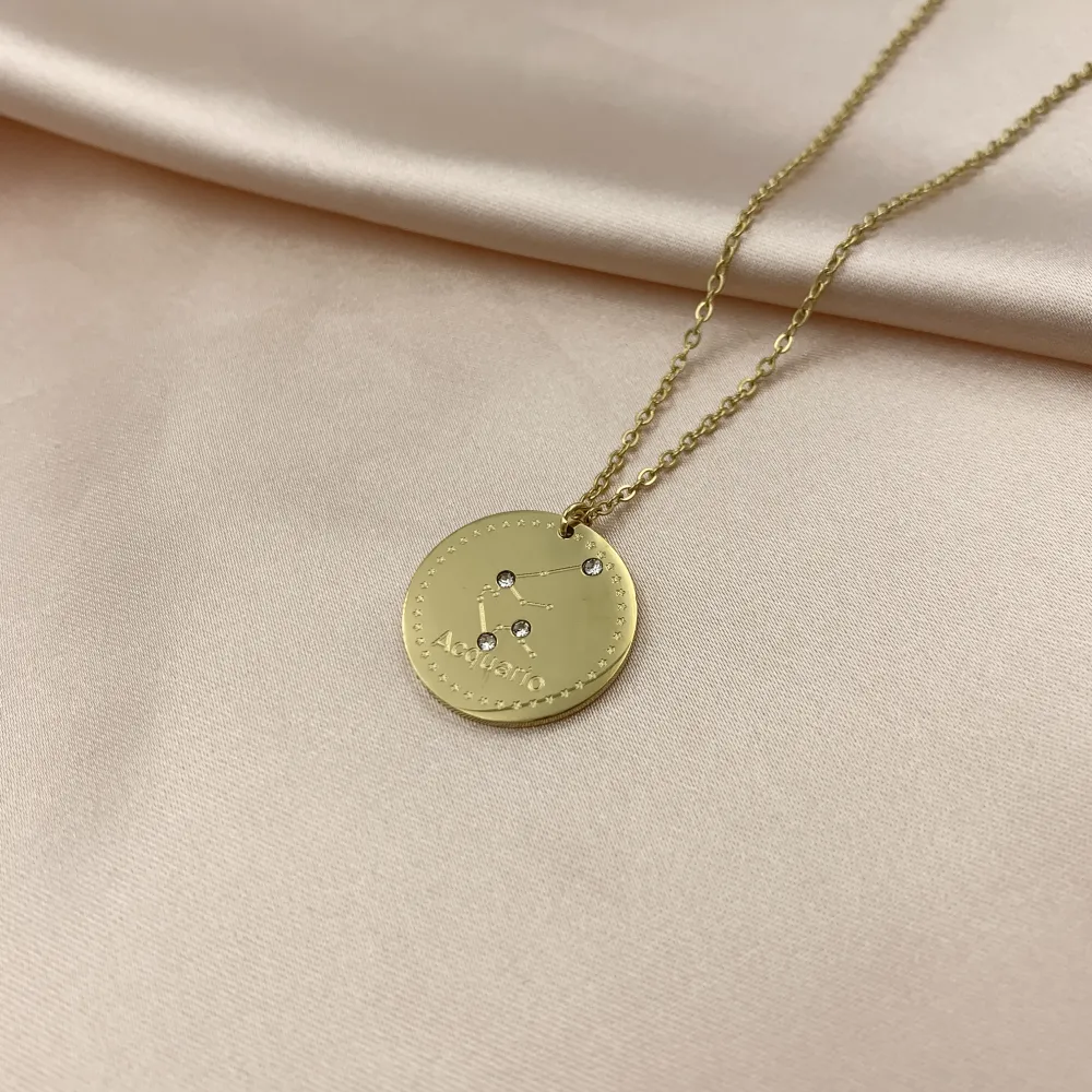 CAC6734-Segni Zodiacali- Collana Girocollo in Acciaio - CAC6734-Segni Zodiacali- Collana Girocollo in Acciaio