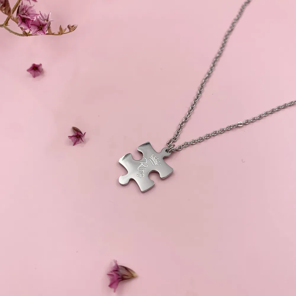 CAC6864-Puzzle King - Collana Girocollo in Acciaio - CAC6864-Puzzle King - Collana Girocollo in Acciaio