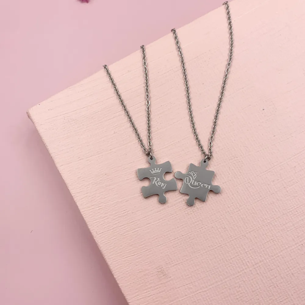 CAC6864-Puzzle King - Collana Girocollo in Acciaio - CAC6864-Puzzle King - Collana Girocollo in Acciaio