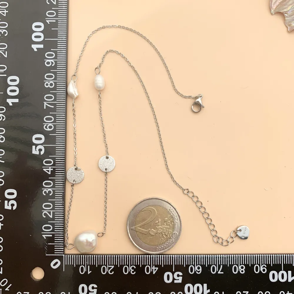 CAC7605-Perla -Collana Corta in Acciaio - CAC7605-Perla -Collana Corta in Acciaio