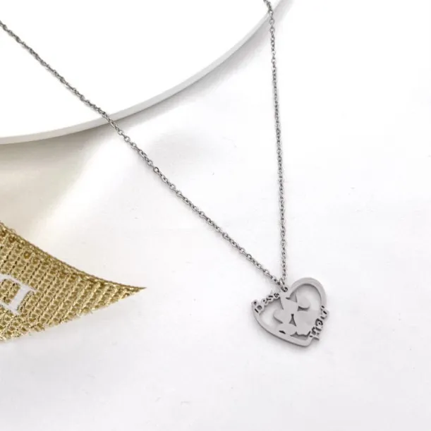 Best Friend zampa - CAC7638-Zampa nel Cuore-Collana Corta in Acciaio