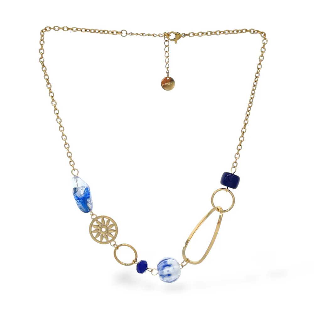 Ovale -Collana Corta in Acciaio - CAC-765-82