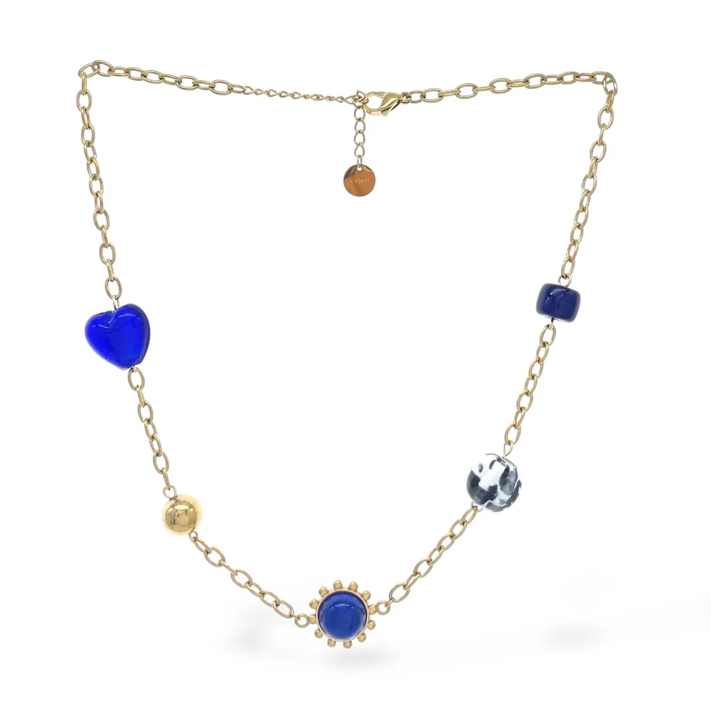 Cuore -Collana Corta in Acciaio - CAC-765-84