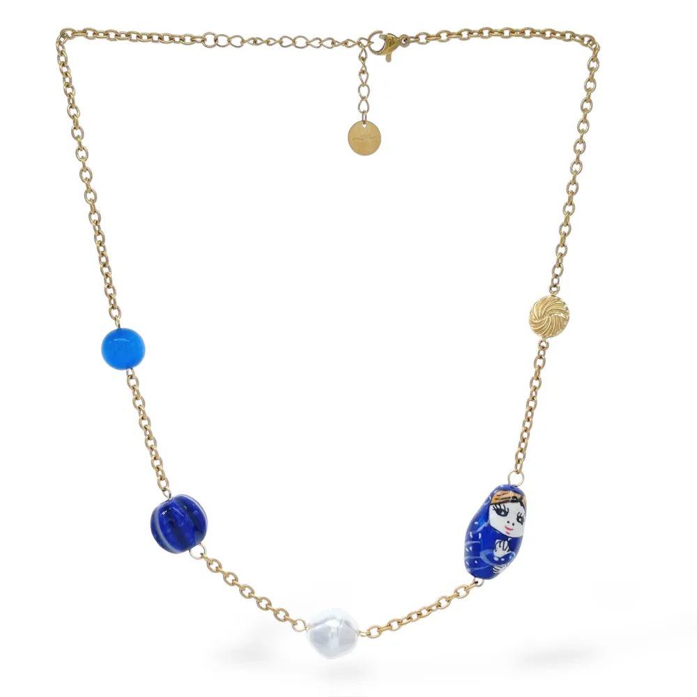 Matrioska -Collana Corta in Acciaio - CAC-765-87