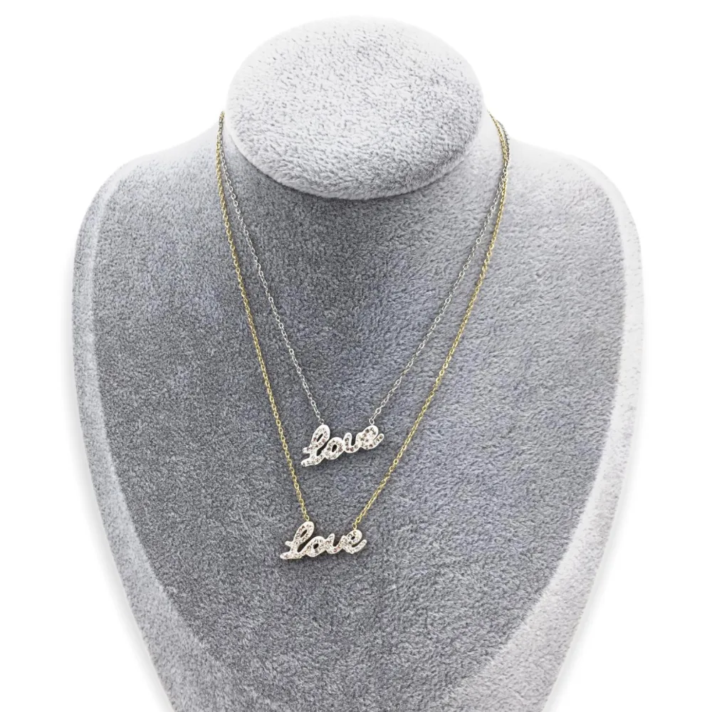 CAC-LOVE 5458- Collana Girocollo in Acciaio - CAC-LOVE 5458- Collana Girocollo in Acciaio