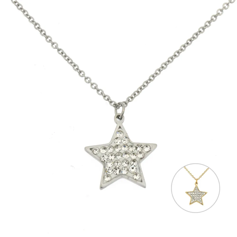 CAC-Stella 5313- Collana Girocollo in Acciaio - CAC-Stella 5313- Collana Girocollo in Acciaio