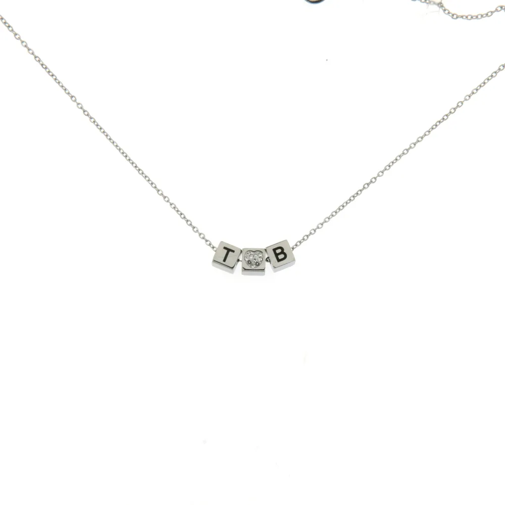 CAC-TVB 5688 - Collana Corta in Acciaio - CAC-TVB 5688 - Collana Corta in Acciaio