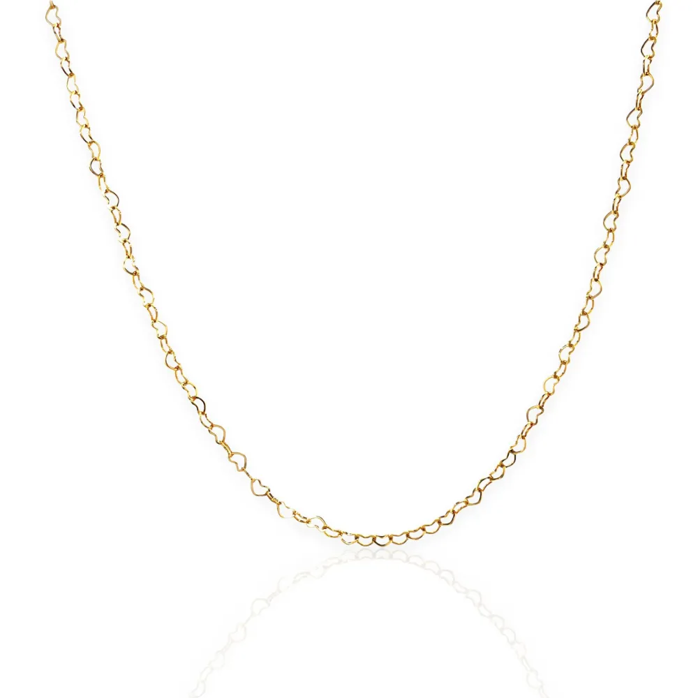 Catena Cuore 60cm-Collana Lunga in Acciaio - CAL-413-2054