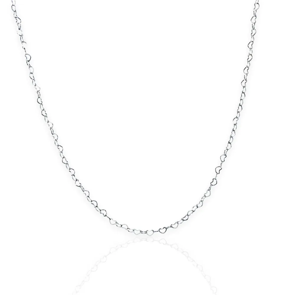 Catena Cuore 60cm-Collana Lunga in Acciaio - CAL-413-2054