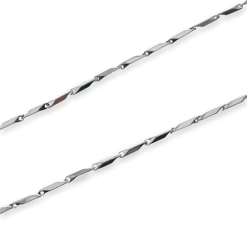 Catena 2mm 50cm-Collana in Acciaio da Uomo - CAU-208-257-258-259