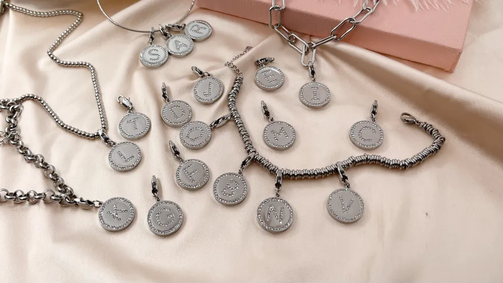 Inziale,Ciondolo con Strass - CIO-413-203