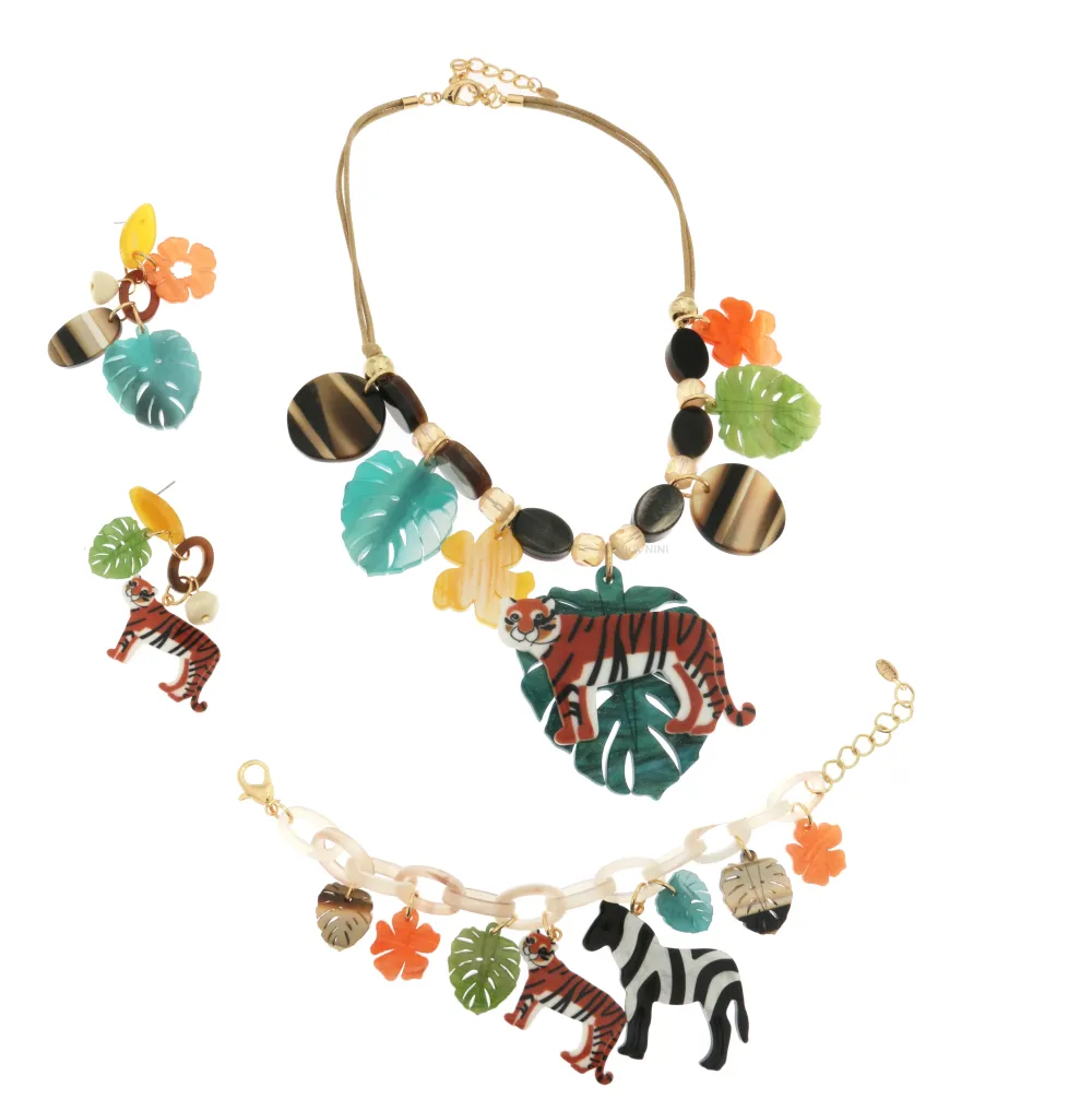 RCC Tigre Palma - Collana Corta Resina - CMC-11730