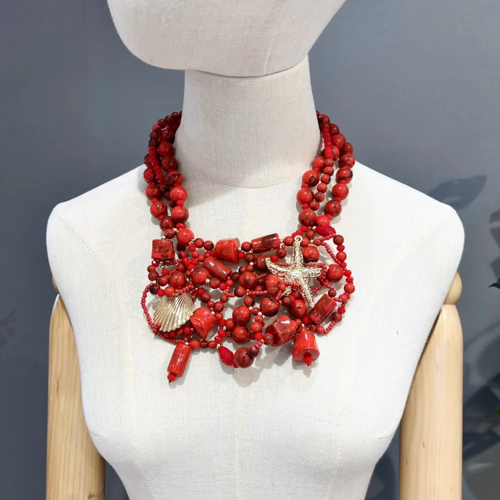 Conchiglia Stella Marina-Collana Corta Moda - CMC-732-321