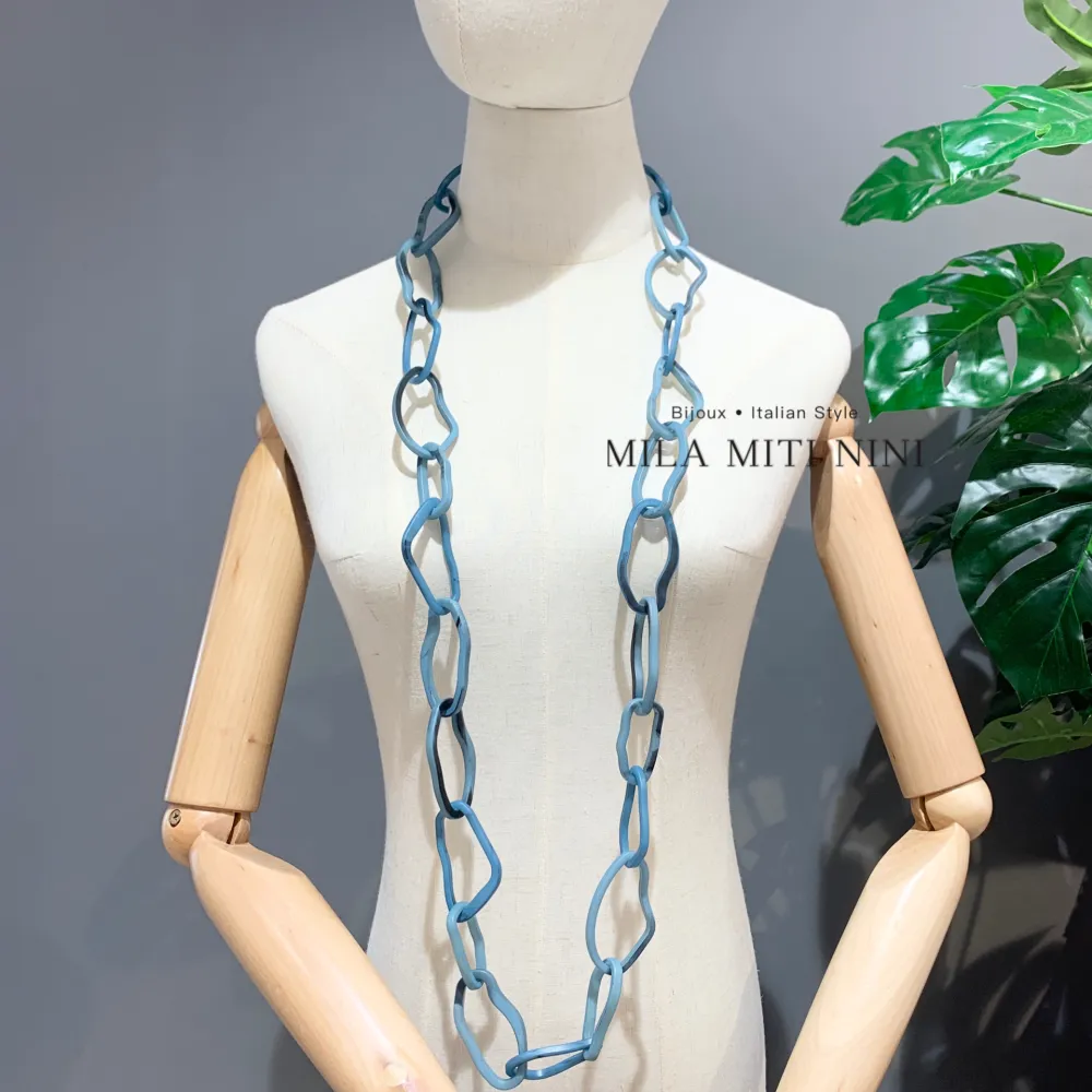 Catena-Collana Lunga in Resina - CML-121-09