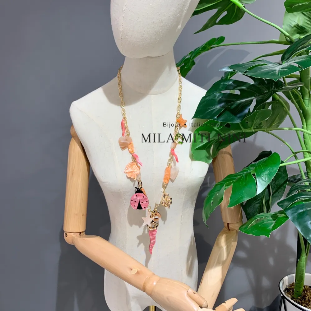 Fortuna Cornino -Collana Lunga in Resina - CML-13209S