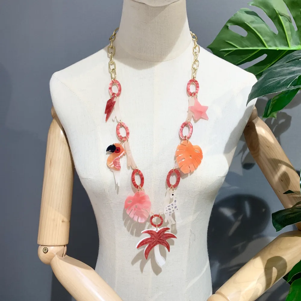 Tropicale  Papagallo -Collana Lunga Moda - CML-15582