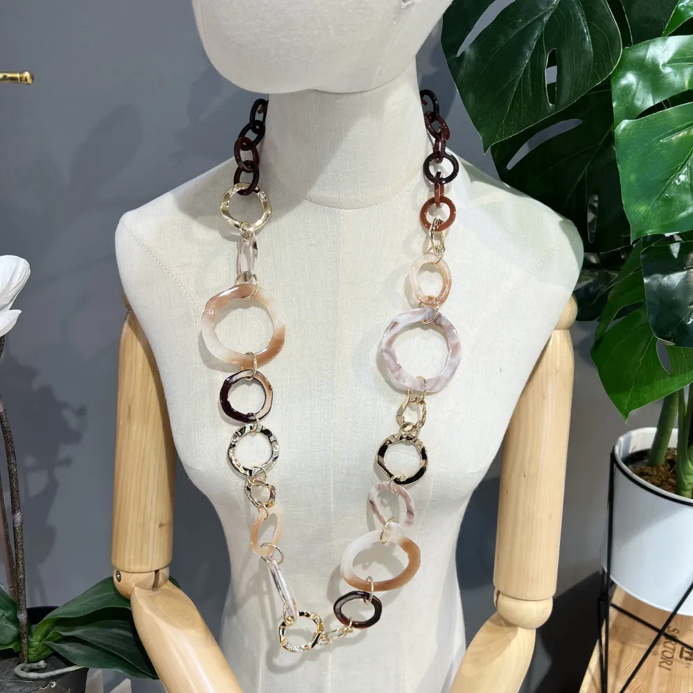 Catena -Collana Lunga in Resina - CML-2527 PE25