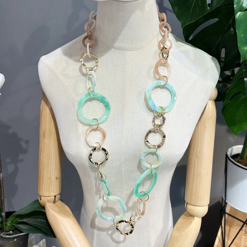 Catena -Collana Lunga in Resina - CML-2527 PE25