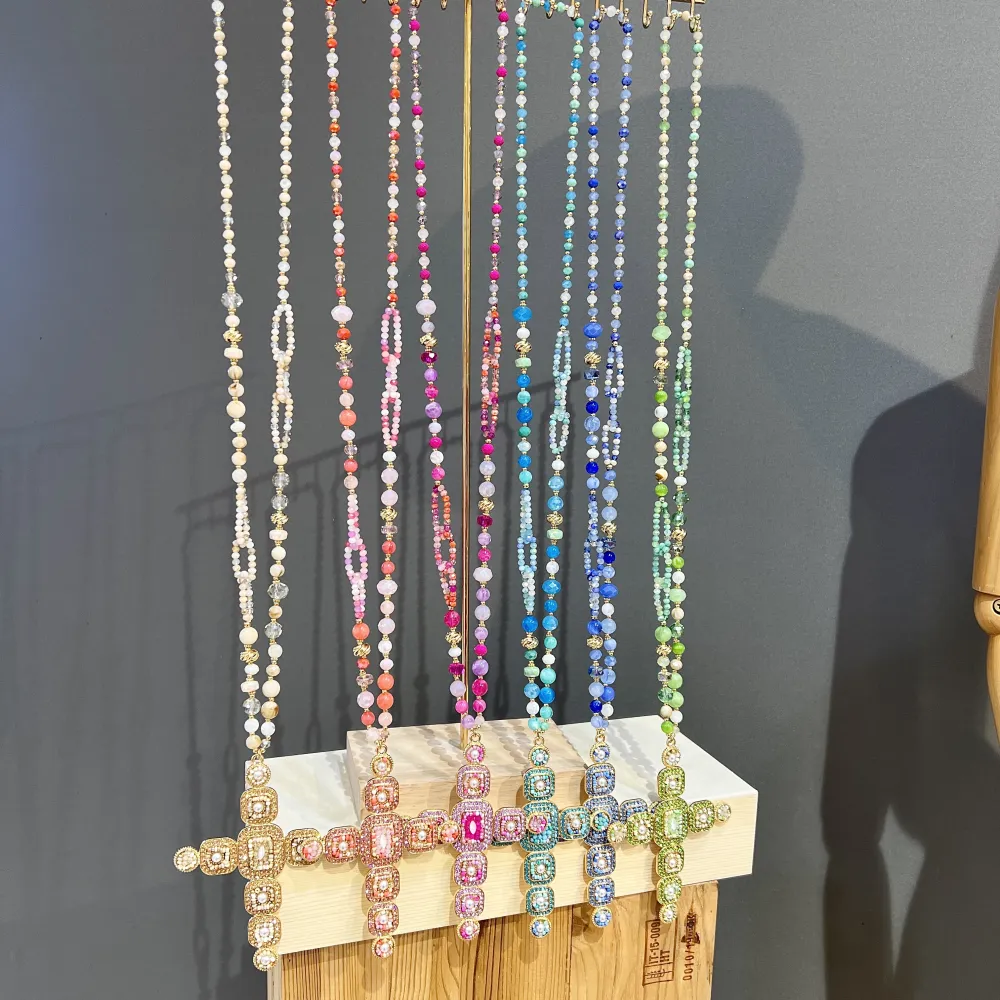 Croce-Collana Lunga Moda - CML-732-216