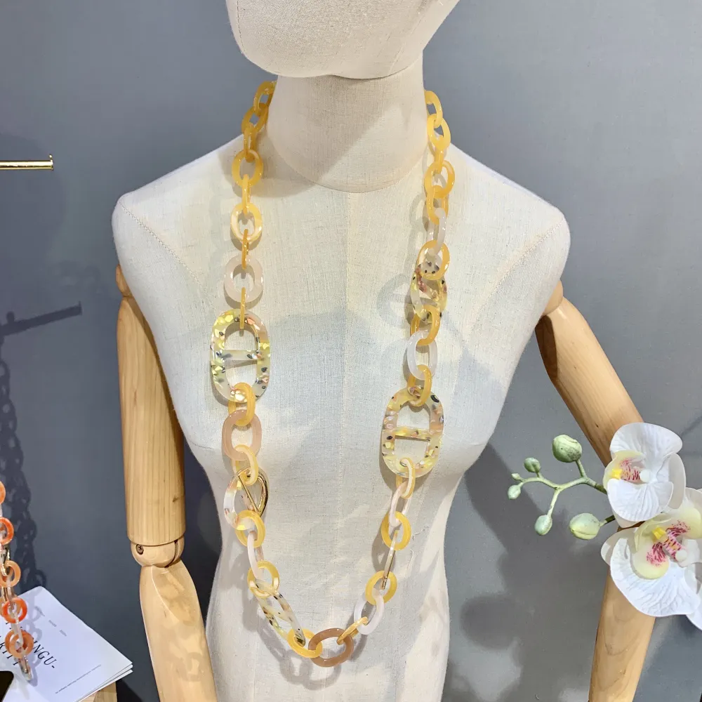 Catena-Collana Lunga Moda in Resina - CML-YXL4794