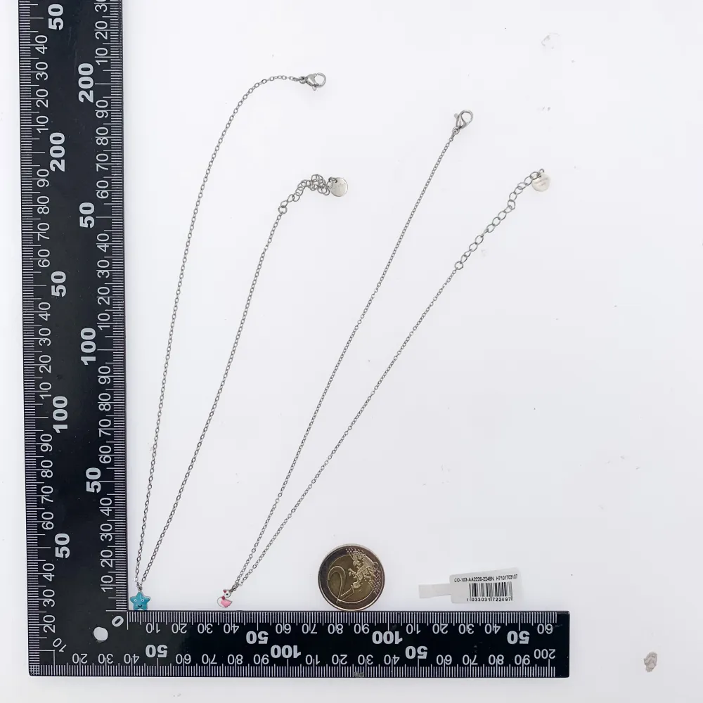 Soggetti Mix Smaltati da Bamba-24Pz Collane Corte in Acciaio - CPA-103-AA2226-2249N