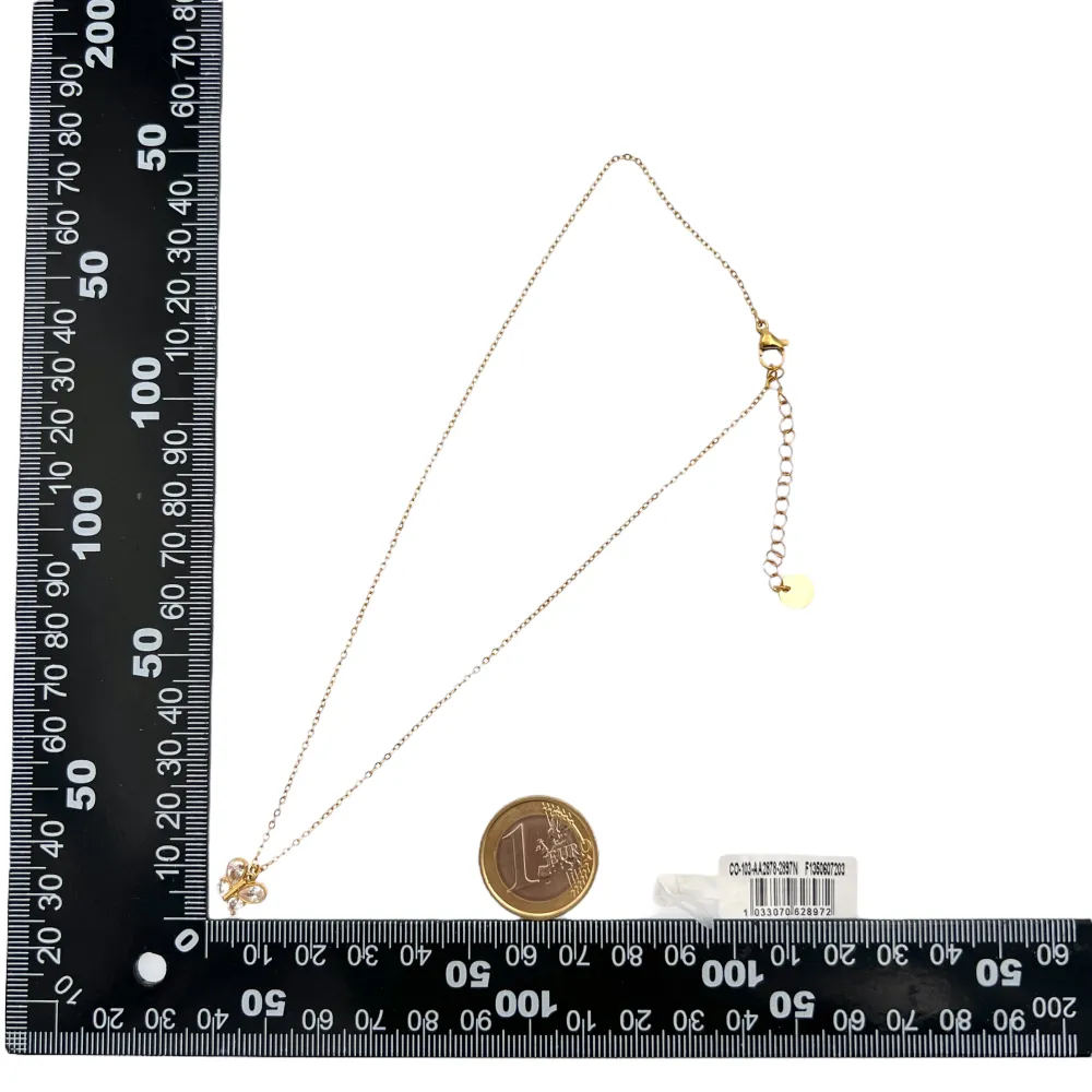 Soggetti Mix con Zirconia-24pz Collane Corte in Acciaio - CPA-103-AA2878-2897N