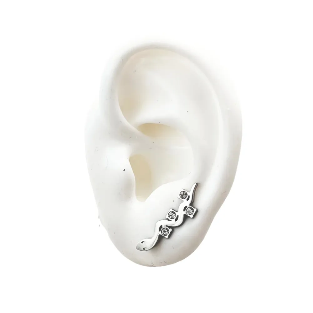 Serpente-Earcuff in Acciaio - EAK-103-AA384E