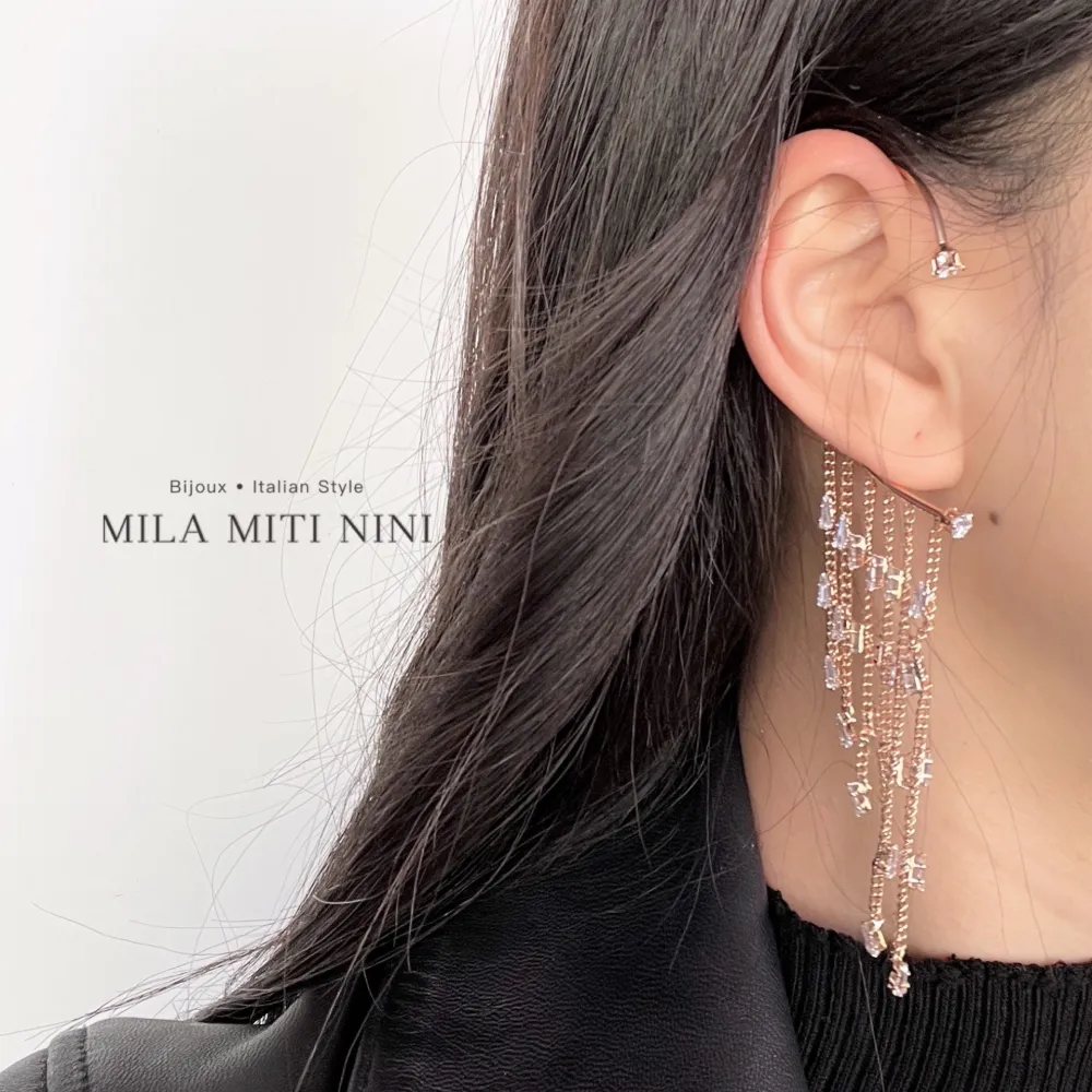 Napine Strass-Earcuff con Zirconia - EAK-109-54