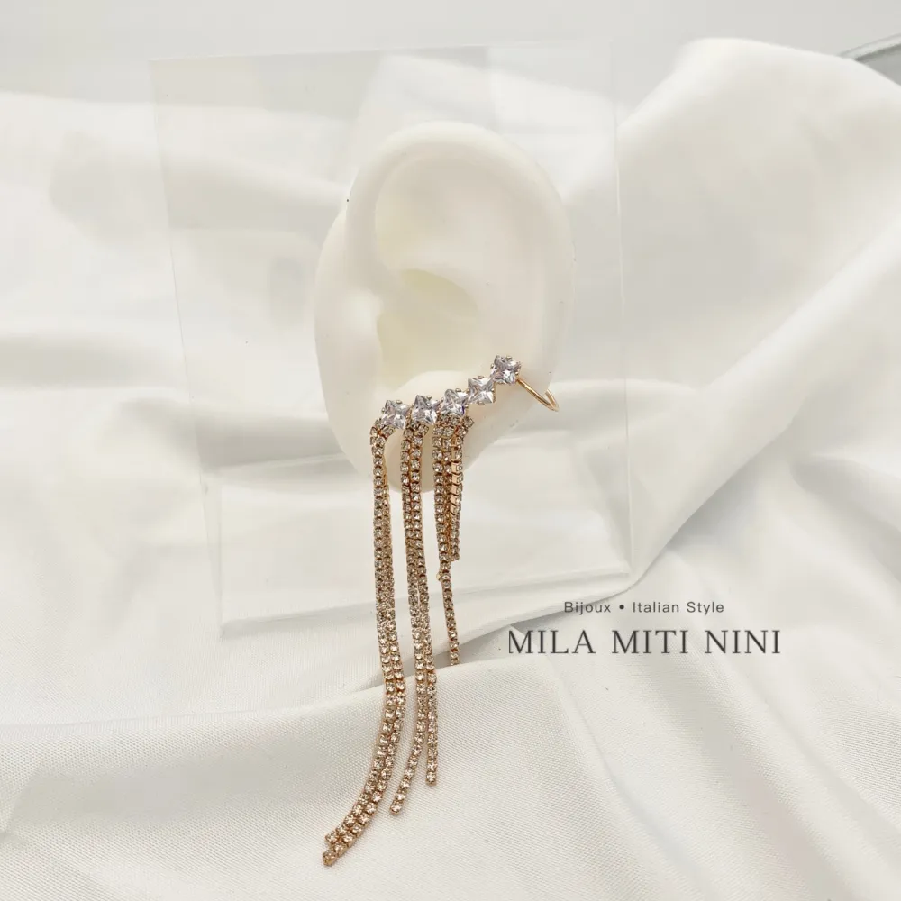 Strass-Earcuff con Zirconia - EAK-159-22008