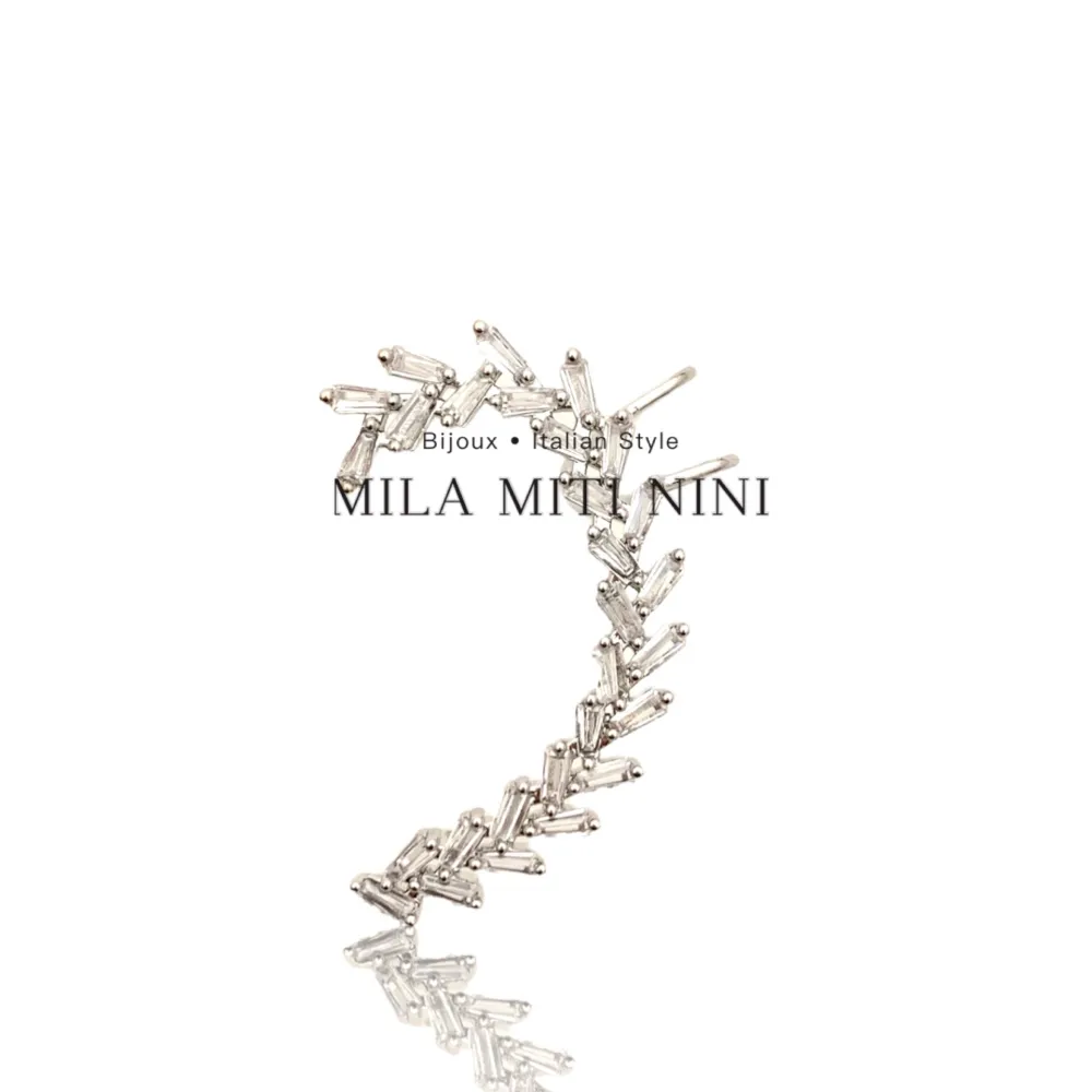 Foglia-Earcuff con Zirconia - EAK-493-08