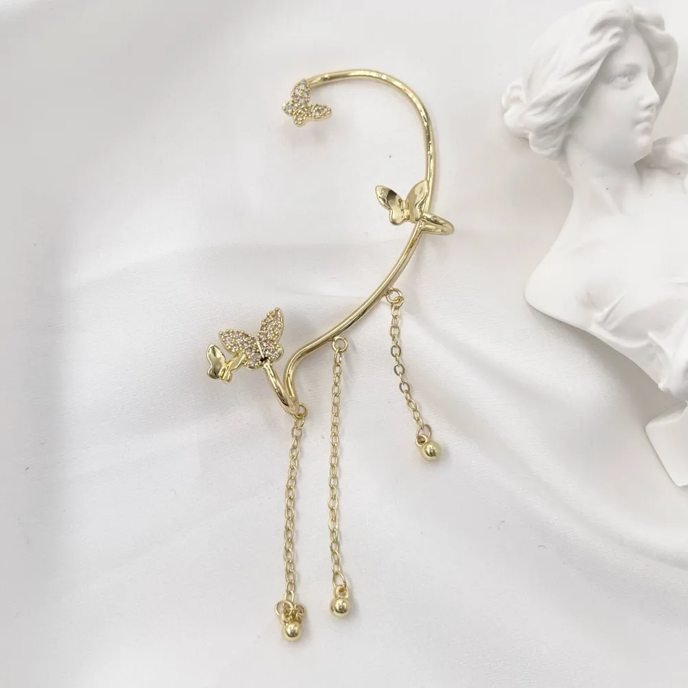 Farfalla Catena-Earcuff con Pendenti - EAK-493-17